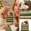 2D Acrylic Hanging Ornament for Holiday Decoration and Souvenir Gift