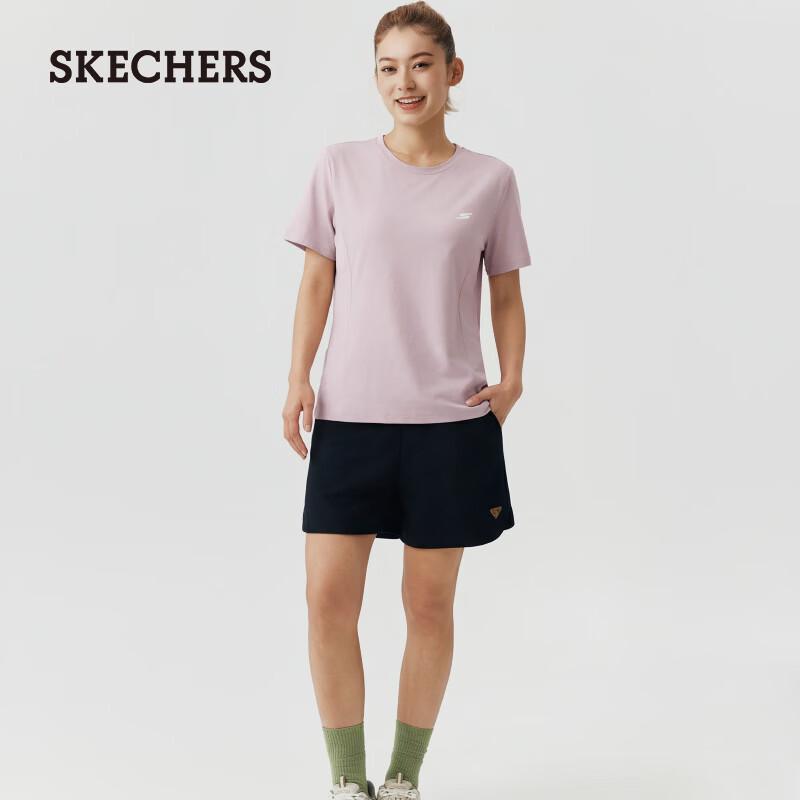

Skechers Women s Slim Fit Knit Short Sleeve T-Shirt M 90