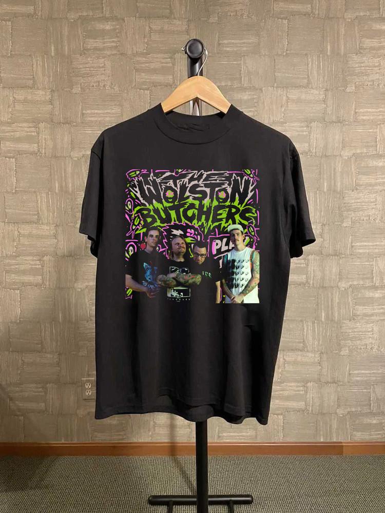 RARE! THE WOLSTON BUTCHERS Album Band Gift For Fan Full Size T-shirt R28 Unisex T-Shirt L