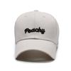 Peachy Alphabet Embroidery Baseball Cap Peaked Caps Breathable Solid Gift Color