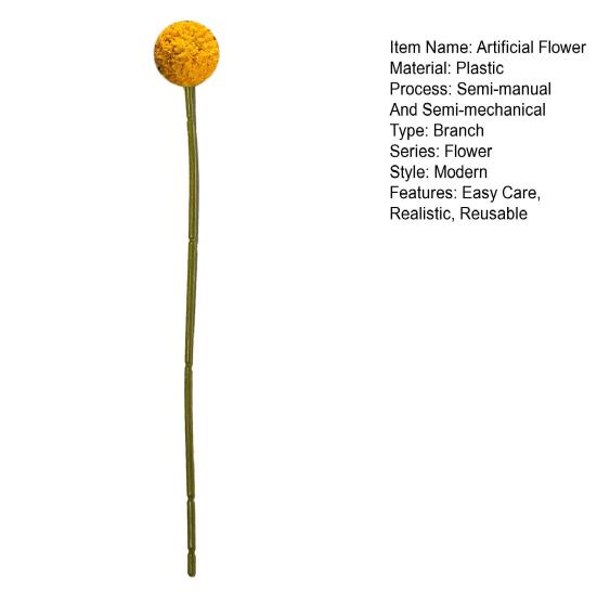 Yousheng Artificial Flower Ball Realistic UV Resistant Fake Chrysanthemums Ball Wedding Party Indoor Outdoor Table Centerpiece Faux Dandelion