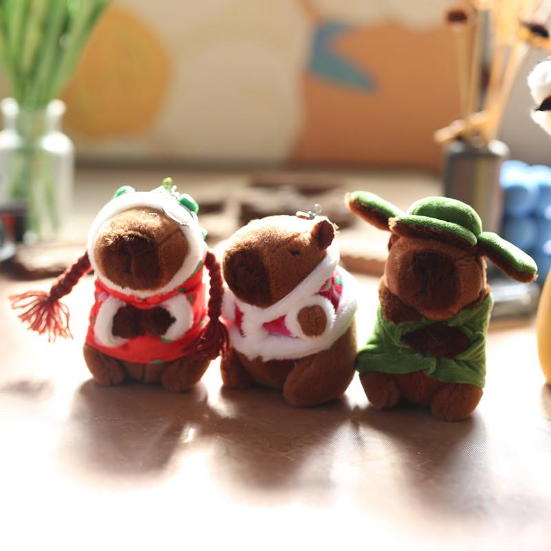 Niedlich Niedlich Kapibara Kleiner Anhänger Plüschtier Puppe Tasche Hängende Dekoration Schlüsselanhänger Puppe Puppe Puppe