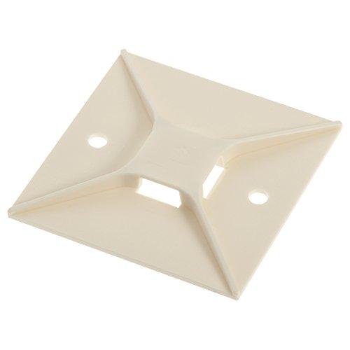 

Panduit ABM4H-S6-T Adhesive Backed Cable Tie Mount, 4-Way Mount, Screw/User-Supplied Adhesive, Indoors Environment, Nylon 6.6, 6 Screw Mounting Method