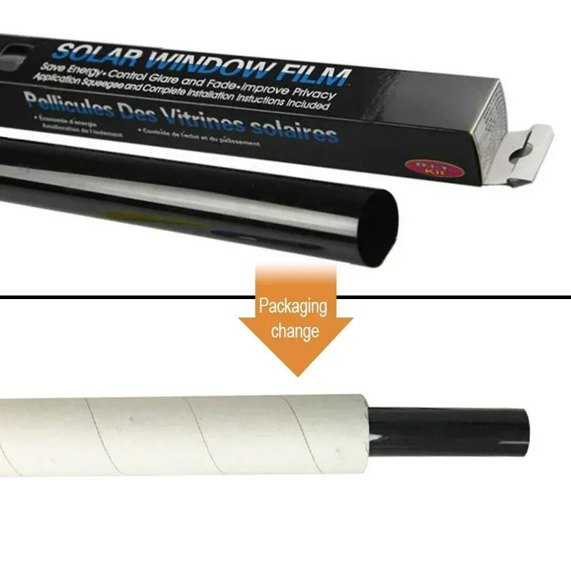 6M X50CM VLT Black Car Window Foils G Film Roll With Tube Package Auto Home Window Glass Solar UV Protector Sticker Films