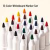 Deli 12-Color Erasable Whiteboard Marker Set
