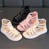 Girls' Sandals Summer  New Fashion Open Toe Princess Shoes Big Boys Soft Sole Little Girls Baby Roman Shoes