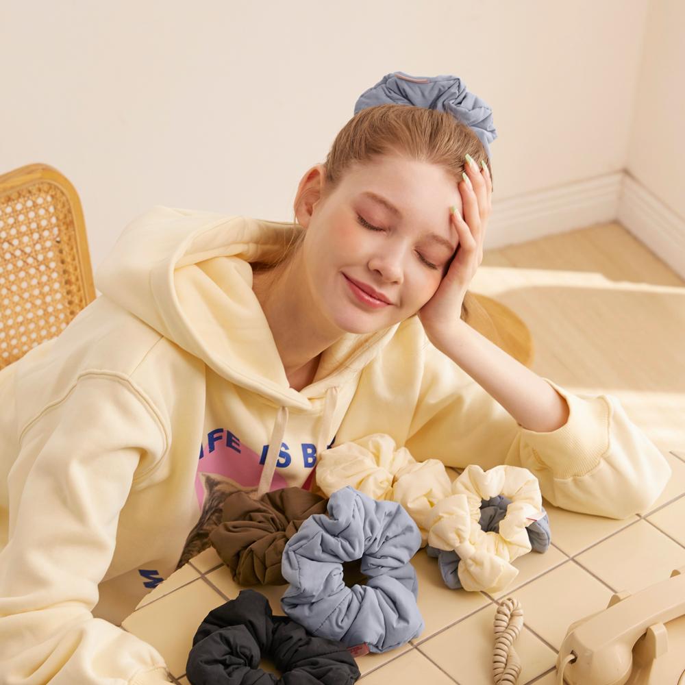 Mellotory Cushion Big Hair Scrunchie (Sky Blue)