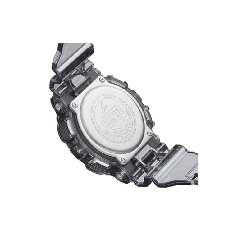 Casio G-Shock Ice Tough 2.0 Series Fashion Street Cool Shockproof Waterproof Quartz Movement Resin Strap Watch Men Watches Black GA-110SKE-8ADR