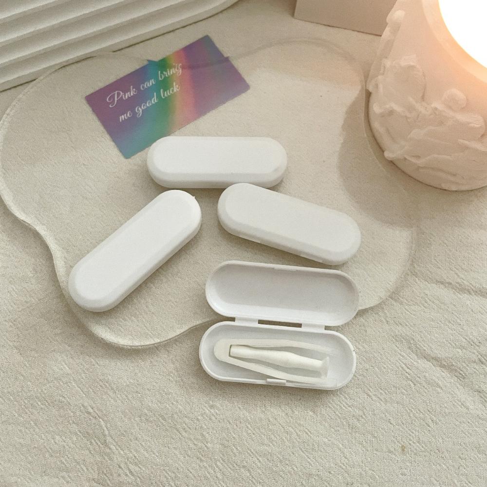 Portable Eye Care Tool Set Transparent Contact Lens Accessories Kit Contact Lens Storage Case Multi-Color Candy Color Lens Box