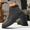 Mode 2024 Neue Leder Schnür-Stiefeletten Allround Herren Bequemer Wanderschuh Outdoor-Sneaker Herren Rutschfeste Walking-Schuhe für Herren