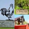 Personalized Metal Rooster Mailbox Topper - Ideal Home and Garden Decoration, Enhancing Mailbox and Room