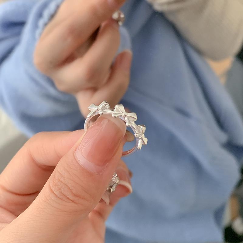 

Кольцо-бант Модный корейский дизайн Кольцо на указательный палец Аксессуары для подруг Модное кольцо в стиле легкой роскоши
