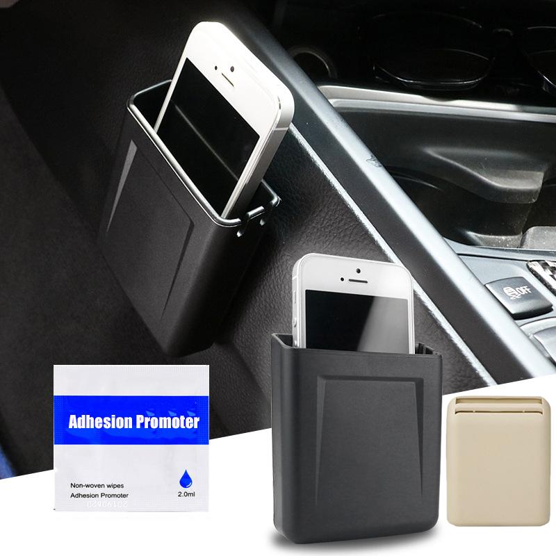 Auto Car Card Storage Holder Box Pocket Card Organizer Pouch Bag Pasting Mobile Phone Storage Holder Car Styling Accessories