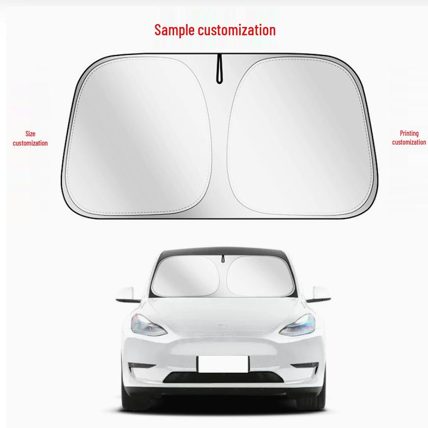 Silver-Coated UV Protection Car Sunshade: Full Blackout Heat Insulation for Windshield