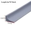 1pc 2m/78.74inch New Bathroom Water Stopper Dry Wet Separation Sealing Strips Self-adhesive Shower Splash Prevention Water Dam