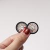 7Pcs Doll House Miniaturas Home Decor 1:12 Dollhouse Mini Wall Clock Model Food And Play Ornament Toy Diy Accessories