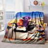 Coperta avventura pinguini Coperta in flanella per letto, divano, Campeggio, Escursionismo, Essenziali per picnic, regalo per la famiglia Regali per fan