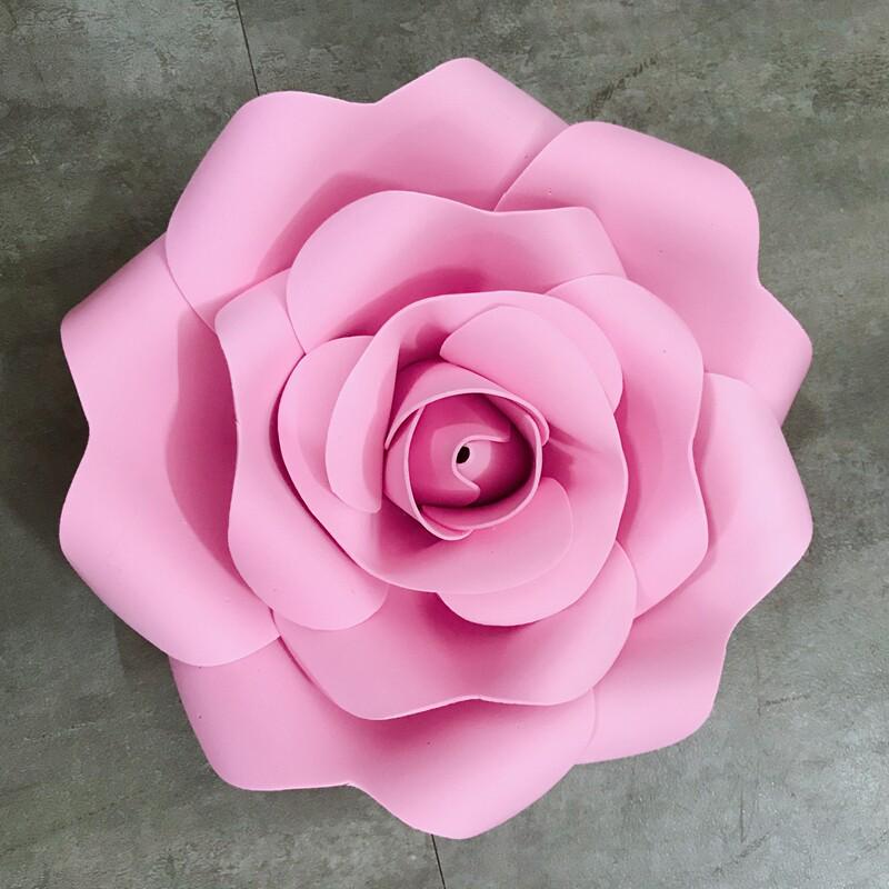 

Large 3D Foam Roses for Weddings & Events - Decorative Flat-Bottomed Paper Flowers