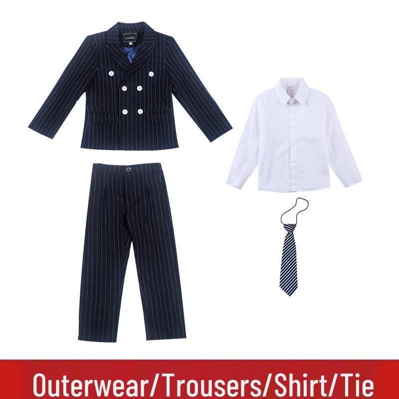 Set costum formal blazer princiar pentru băieți pentru scenă și interpretare la pian