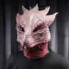Máscara Genial de Dragón de Juego Cosplay Animal guerrero personaje monstruo casco de látex accesorio para fiesta de Halloween