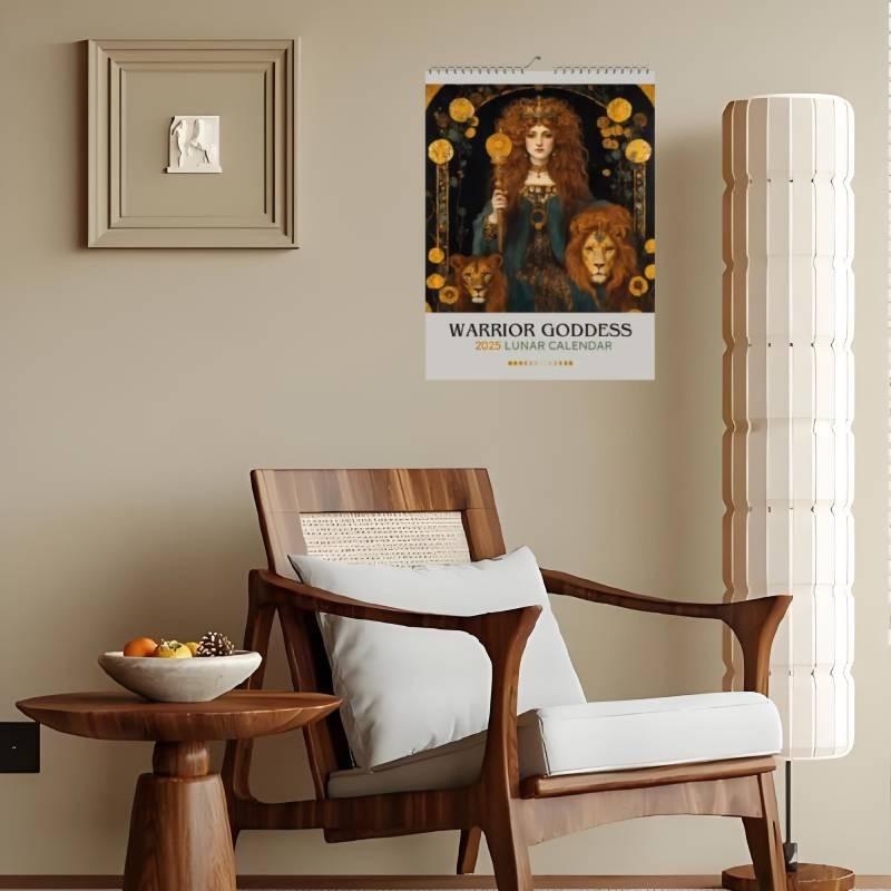 Goddess 2025 Worrior Calendar Fashion Cartoon Restaurant Decoration Calendar