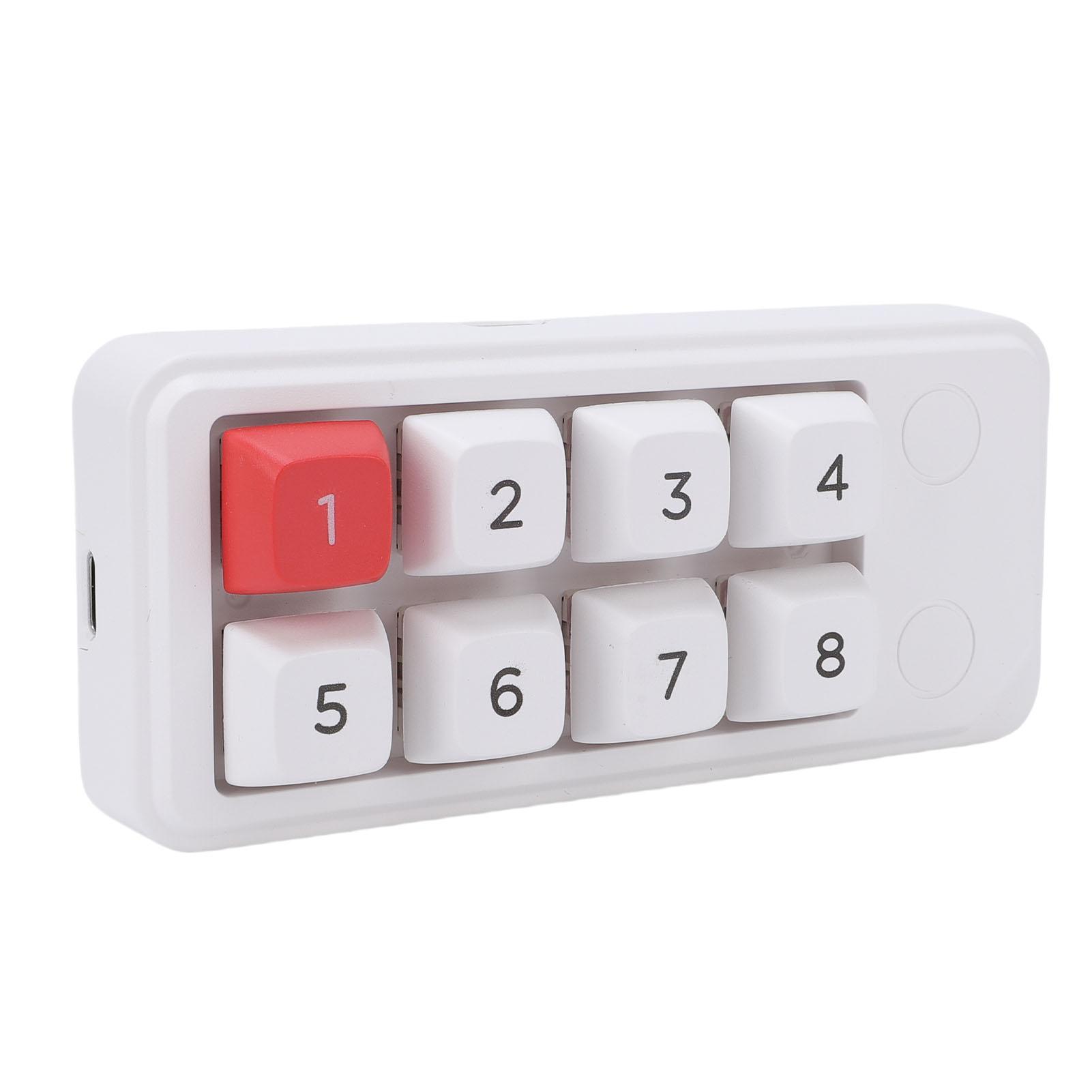

USB C Wired 8 Key Keyboard Programmable Hot Swappable NaMacro Mechanical Keyboard Number Pad for 7 8 10
