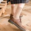 Fashion Trendy Thick Retro Korean Style Socks Women Wool Socks Cotton Middle Tube Hosiery