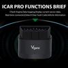 Vgate iCar Pro 2S OBD2 Diagnostický nástroj ELM327 Bluetooth 5.2 Auto skener Podpora Android/IOS V2.3 Auto skener