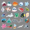 50 Photos of Marine Cute Cartoon Creature Doodle Personalized Notebook Fashionable Hand Account Suitcase Refrigerator Stickers