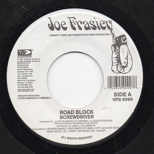 

7-дюймовая пластинка ОТВЕРТКА - Дорожный блок VPS9099 Джо Фрейзер США Регги, Ска и Даб Б/У