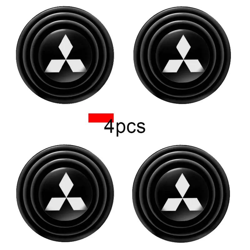

4pc Car Door Anti-collision Silicone Pad For Mitsubishi ASX Lancer Pajero Outlander L200 EVO Lancer EX Goods Auto Accessories чорний