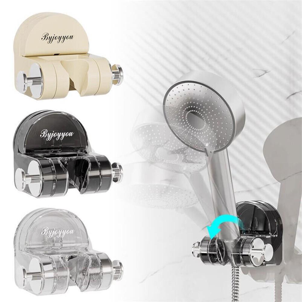 

3.3*2.6*2.5in Shower Head Holder ABS+PET Adjustment Beige Clear бежевий