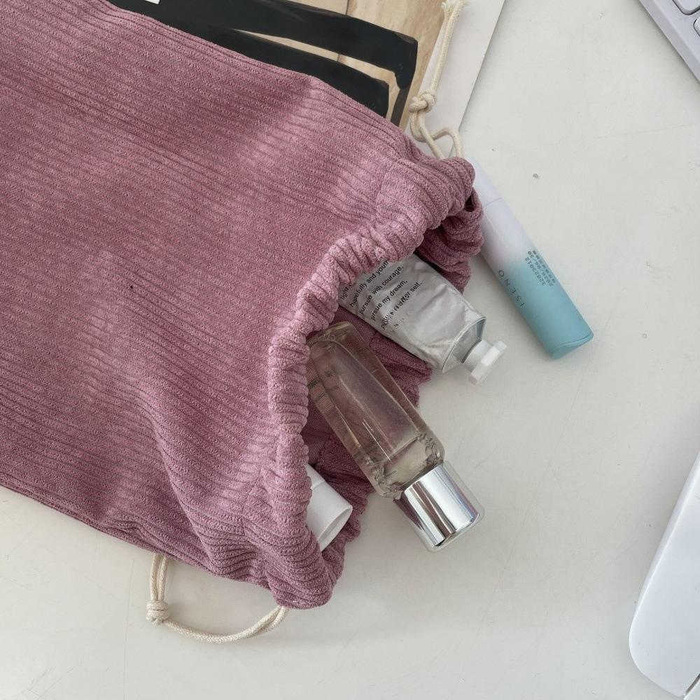 3 Stück Cord Uni Kordelzug Aufbewahrung Tragbar Große Kapazität Kosmetiktasche Kordelzugtaschen