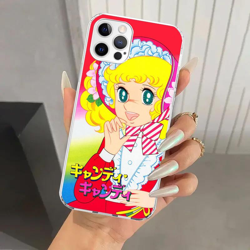 Anime Candy Phone Case for Iphone 17 Air 16 15 Plus 14 13 Mini 12 11 Pro Max 16E 7 8 SE 2020 Soft Funda Print Shell 17 Air 16 15