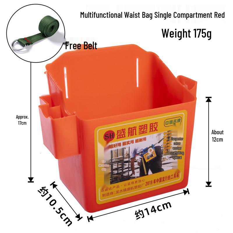 Multifunctional Nail Pouch: Woodworking Waist Bag with Single & Double Compartments
