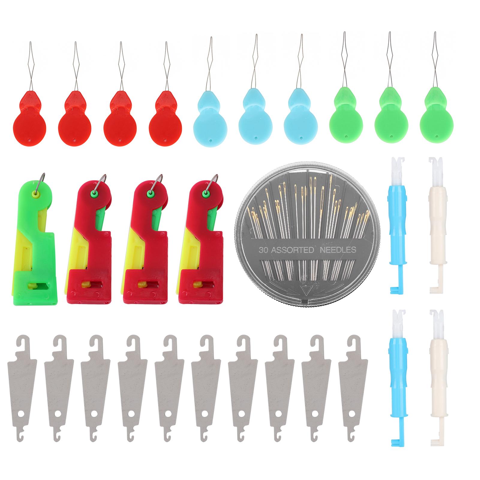 

Threader Set Automatic Elderly Hand Sewing Needle Tool Household DIY Craft Accessories