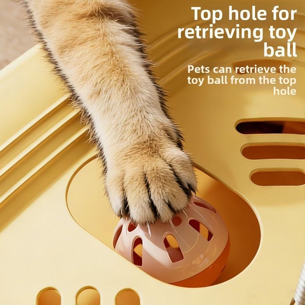 Funny Interactive Cat Puzzle Box Creative Cat Teasing Box Kitten Track Ball Toy  Indoor Game