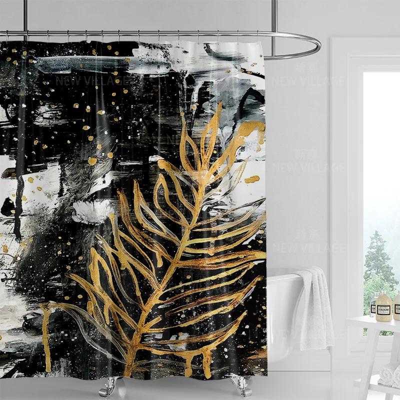 Nowoczesna Sztuka Graffiti Zasłona Prysznicowa garnitur Wodoodporna Zasłona 12 Haczyk Styl Skandynawski Łazienka Wanna Podwójnego Użytku Zasłona Prysznicowa
