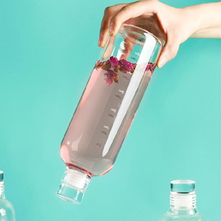 Durable Glass Cup Glass Bottle Time Scale Glass Cup Ideal For Healthy Management In Office Gym And Everyday Use