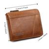 Multifunctional Male Coin Purse Pu Business Card Holder Portable Men's Short Wallet  Outdoor