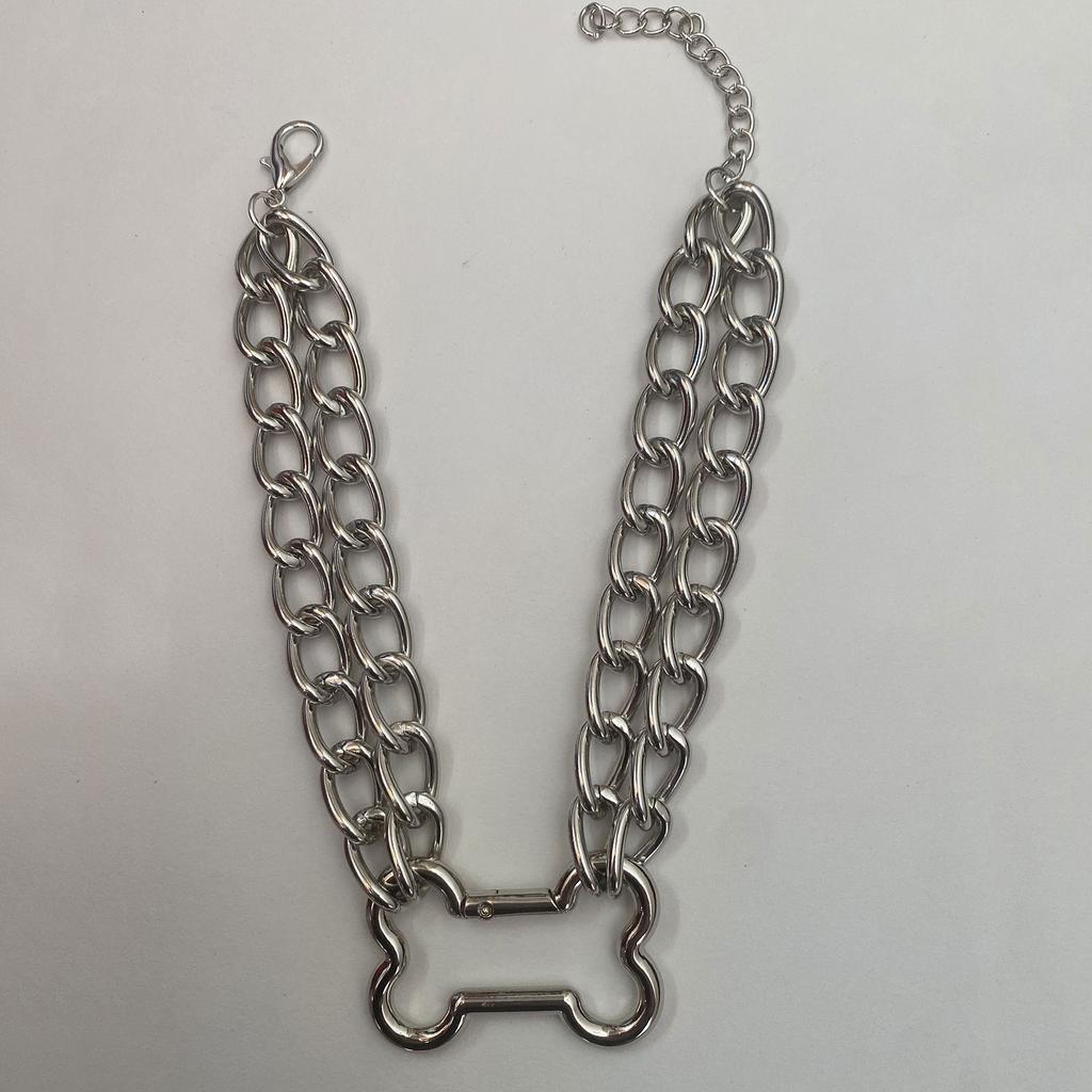 Hip Bone Chain Necklace Delicate Hollow Bone Necklace Adjustable Length Necklace Perfect Gift for Fashionable Youth