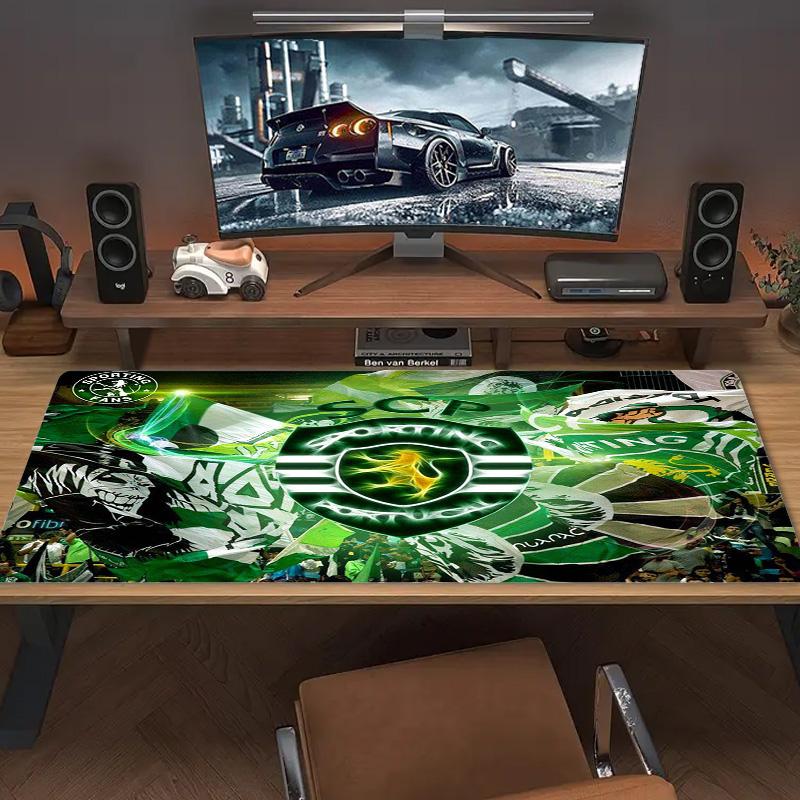 Sporting CP Logo Color Mouse Pad Large Gaming Table Cushion Non-slip Laptop Tablet Big Mousepad XXL Mat Mini PC Playmat With Lock edge