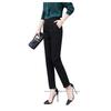 Women's High-Waisted Black Skinny Harem Pants - Slimming, Versatile, Casual & Professional Long Pants.