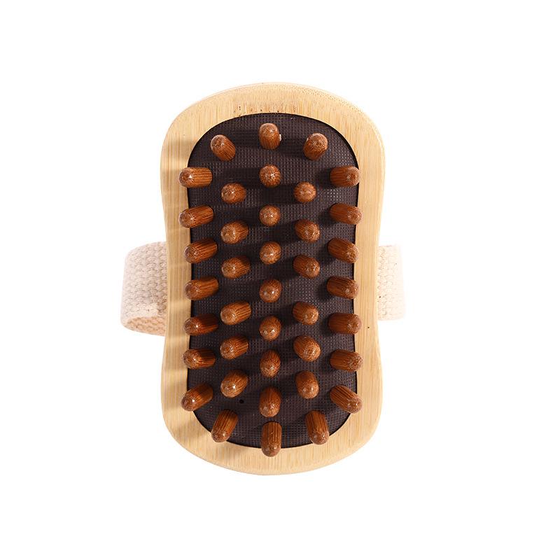 Wooden Meridian Multifunctional Body & Leg Massager with Bullet Head & Air Cushion Comb