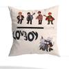 L-Lovejoy Wilbur Pillow Case Square Double-Sided Printing Short Plush Sofa Cushion Cover Bedroom Bedside Pillow