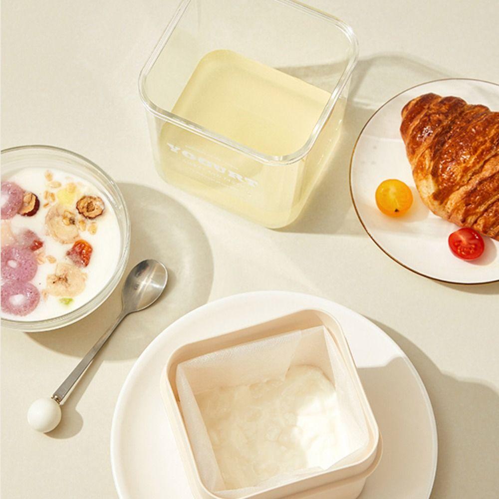 Spring Press Type Greek Yogurt Strainer Transparent Body Whey Separator Yogurt Maker Bread