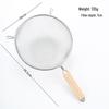 Stainless Steel Fine Mesh Skimmer with Wooden Handle