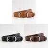 Leather Waist Belt For Women With Classic Pin Buckle Suitable For Jeans
