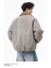 Men's Trendy Thickened Cotton Lapel Jacket for 2025 Fall/Winter - Loose Warm Motorcycle Outerwear