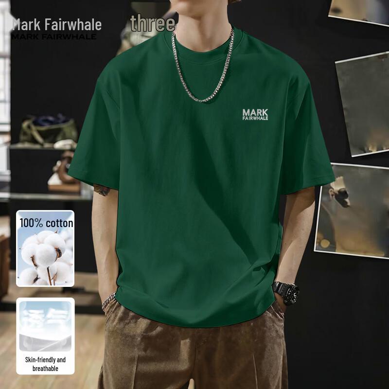

Mark Fairwhale Men s Pure Cotton Breathable Short Sleeve T-Shirt 3XL